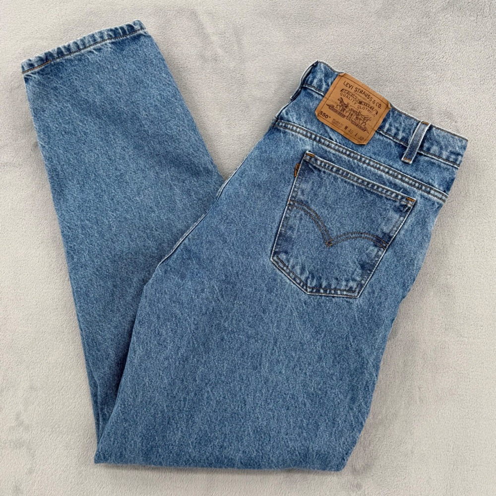 Vintage‎ 90 's Levis 550 Relaxed Fit Tapered Leg Jeans Orange Tab Mens 40x32